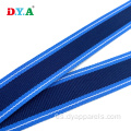 Corizas a rayas de 22 mm de cinta de poliéster azul para coser